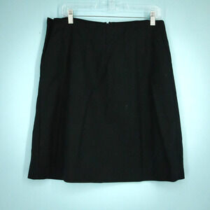 Banana Republic Size 12 Black Pencil Straight Career Work Above the Knee Skirt